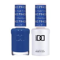 Conjunto de esmaltes em gel DAISY DND Blue Collection 794 Rock n Blue