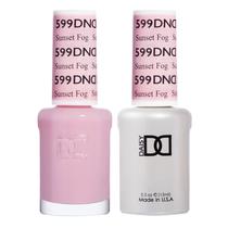 Conjunto de esmaltes em gel DAISY DND Orange Collection 599 Sunset Fog