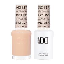 Conjunto de esmaltes em gel DAISY DND Sheer Collection 857 Sheer Nude
