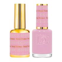 Conjunto de esmaltes em gel DND DC Free Spirit Petal Power 15 mL + 15 mL
