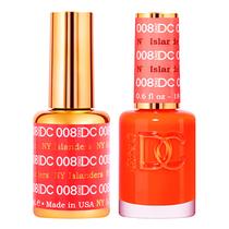 Conjunto de esmaltes em gel DND DC Orange Collection 15mL + 15mL Conjunto de esmaltes em gel DND DC Orange Collection 15mL + 15mL