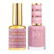 Conjunto de esmaltes em gel DND DC Pink Collection 077 Strawberry Latte
