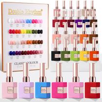 Conjunto de Esmaltes em Gel Double Rhythm - 28 Unidades de 15ml (Mesma Cor)