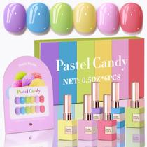 Conjunto de esmaltes em gel Double Rhythm, 6 unidades, 15 ml, mesma cor para mulheres