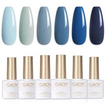 Conjunto de Esmaltes em Gel GAOY Blue Navy - 6 Cores de 7,3 mL - Cura UV Conjunto de Esmaltes em Gel GAOY Blue Navy - 6 Cores de 7,3 mL - Cura UV