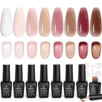 Conjunto de Esmaltes em Gel Jelly Sweet Temptation - 8 Cores Conjunto de Esmaltes em Gel Jelly Sweet Temptation - 8 Cores