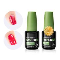 Conjunto de esmaltes em gel Love easy No Wipe Top/Base Coat 2x15ml Conjunto de esmaltes em gel Love easy No Wipe Top/Base Coat 2x15ml