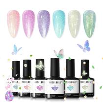 Conjunto de Esmaltes em Gel Modelones - 6 Cores Pastel Primavera