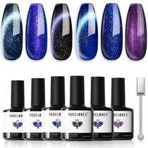 Conjunto de Esmaltes em Gel Modelones Cat Eye - 6 Cores de 7ml
