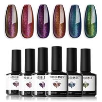 Conjunto de Esmaltes em Gel Modelones Chameleon Aurora - 6 Cores Conjunto de Esmaltes em Gel Modelones Chameleon Aurora - 6 Cores