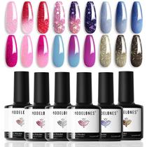 Conjunto de Esmaltes em Gel MODELONES - Com Mudança de Cor de Temperatura Conjunto de Esmaltes em Gel MODELONES - Com Mudança de Cor de Temperatura