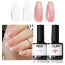 Conjunto de esmaltes em gel modelones de manicure francesa de 15 ml, 2 unidades