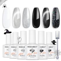 Conjunto de esmaltes em gel modelones Hema-Free Halloween 6 cores Conjunto de esmaltes em gel modelones Hema-Free Halloween 6 cores