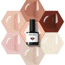 Conjunto de esmaltes em gel Modelones Nude 6 cores em tons de pele Conjunto de esmaltes em gel Modelones Nude 6 cores em tons de pele