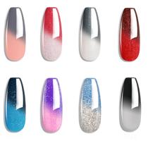 Conjunto de esmaltes em gel Omainy Color Changing com 8 cores Conjunto de esmaltes em gel Omainy Color Changing com 8 cores