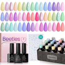 Conjunto de Esmaltes em Gel Pastel Besouros - 20 Cores - Presente Ideal para a Primavera