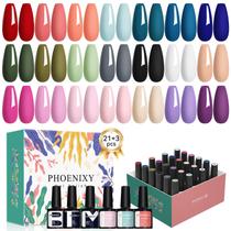 Conjunto de esmaltes em gel PHOENIXY Spring 21 Colors 8mL para mulheres