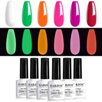 Conjunto de esmaltes em gel RARJSM Neon Glow 6x7,5ml Soak Off