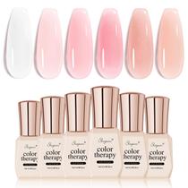 Conjunto de Esmaltes em Gel SHOYUM Icy Jelly Nude Pink - 6 Unidades de 7ml