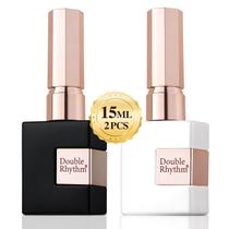 Conjunto de Esmaltes em Gel UV Double Rhythm (15ml) - Branco e Preto Puros
