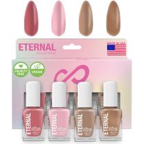 Conjunto de esmaltes Eternal Nude Rose Gold Brown 13,5 ml (x4)