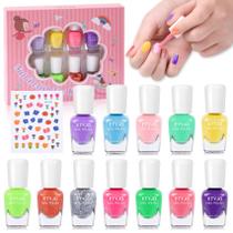 Conjunto de Esmaltes ETYJO Kids - 12 Cores de Arco-Íris - 3 a 12 Anos
