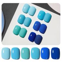 Conjunto de esmaltes GAOY Blue Gel Royal Navy Baby Bright Llight Conjunto de esmaltes GAOY Blue Gel Royal Navy Baby Bright Llight