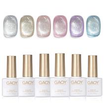 Conjunto de esmaltes GAOY Cat Eye Gel com ímã, prata, azul, rosa Conjunto de esmaltes GAOY Cat Eye Gel com ímã, prata, azul, rosa