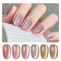 Conjunto de esmaltes GAOY Forest Sunset Cat Eye Gel com ímã 7,3 ml x6