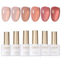 Conjunto de Esmaltes GAOY Jelly Nude Gel - 6 Cores de 7,3ml com Luz UV Conjunto de Esmaltes GAOY Jelly Nude Gel - 6 Cores de 7,3ml com Luz UV