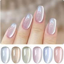 Conjunto de Esmaltes Gel Double Rhythm Cat Eye - 6 Cores de 7,5ml