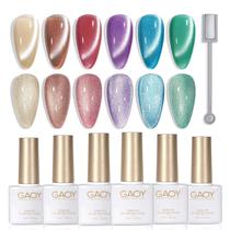 Conjunto de Esmaltes Gel Magnético GAOY Glitter Galaxy Cat Eye - 7,3ml Conjunto de Esmaltes Gel Magnético GAOY Glitter Galaxy Cat Eye - 7,3ml