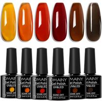 Conjunto de esmaltes Jelly Gel Omainy CS6001 com 6 cores 7,3 mL Conjunto de esmaltes Jelly Gel Omainy CS6001 com 6 cores 7,3 mL