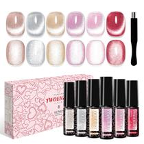 Conjunto de Esmaltes Magnéticos TWOEIGHT Jelly Cat Eye - 8ml x 6 Cores Conjunto de Esmaltes Magnéticos TWOEIGHT Jelly Cat Eye - 8ml x 6 Cores