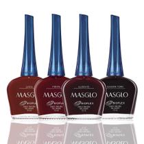 Conjunto de esmaltes MASGLO Tradicional 13-Free 15mL x4 Conjunto de esmaltes MASGLO Tradicional 13-Free 15mL x4