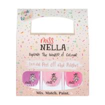 Conjunto de esmaltes MISS NELLA Sweet Little Pack com 3 cores