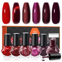 Conjunto de Esmaltes Modelones Christmas - 6 Cores para Unhas