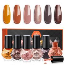 Conjunto de esmaltes modelones de 6 cores Quick Dry Mini Nail Lacquer