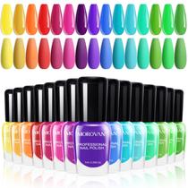 Conjunto de esmaltes Morovan 15 Bright Color 7,5 ml Air Dry Women