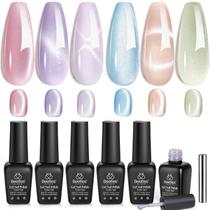Conjunto de esmaltes para unhas Beetles Cat Eye Gel 6 cores e ímã Conjunto de esmaltes para unhas Beetles Cat Eye Gel 6 cores e ímã