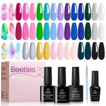 Conjunto de esmaltes para unhas Beetles Gel Polish com Blooming Gel 19 cores
