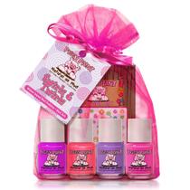Conjunto de esmaltes Piggy Paint Swirls & Twirls 4 cores 7 mL Conjunto de esmaltes Piggy Paint Swirls & Twirls 4 cores 7 mL