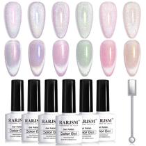 Conjunto de esmaltes RARJSM Aurora Cat Eye Gel 6 cores 15mL