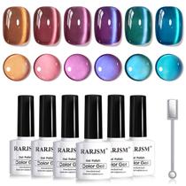 Conjunto de esmaltes RARJSM Aurora Ceramics Glitter Cat Eye 6x7,5 ml