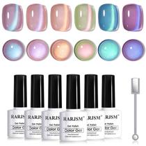 Conjunto de esmaltes RARJSM Aurora Mermaid Cat Eye Gel 7,5 mL x 6