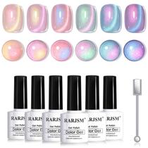 Conjunto de esmaltes RARJSM Aurora Pearl Cat Eye Gel 7,5 mL x 6