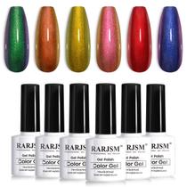 Conjunto de esmaltes RARJSM Chameleon Gel 7,5 ml 6 unidades multicromáticas Conjunto de esmaltes RARJSM Chameleon Gel 7,5 ml 6 unidades multicromáticas