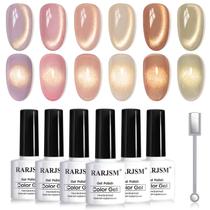 Conjunto de Esmaltes RARJSM Gold Glitter Cat Eye - 6 Unidades de 7,5ml
