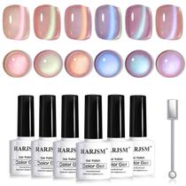 Conjunto de esmaltes RARJSM Nude Pink Purple Aurora Cat Eye Gel Conjunto de esmaltes RARJSM Nude Pink Purple Aurora Cat Eye Gel