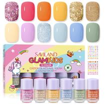 Conjunto de esmaltes SAVILAND Glamkids Kids 12 cores à base de água